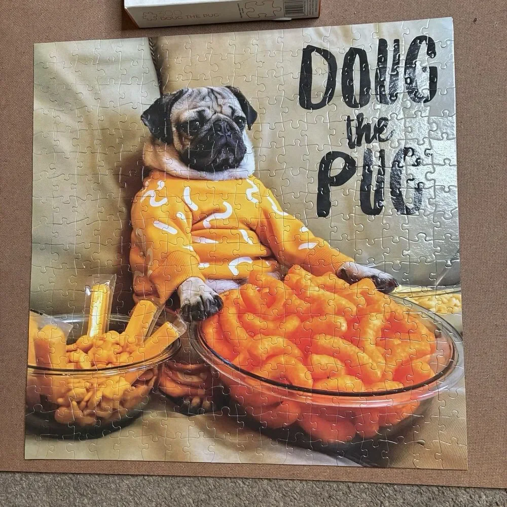 Doug the Pug Cheesy Cheese Puffs 300 Piece Jigsaw Puzzle 18